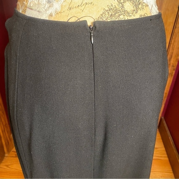 VTG Long black wool maxi skirt Francesca Mammoliti Canadian designer sz 10 - Picture 5 of 8